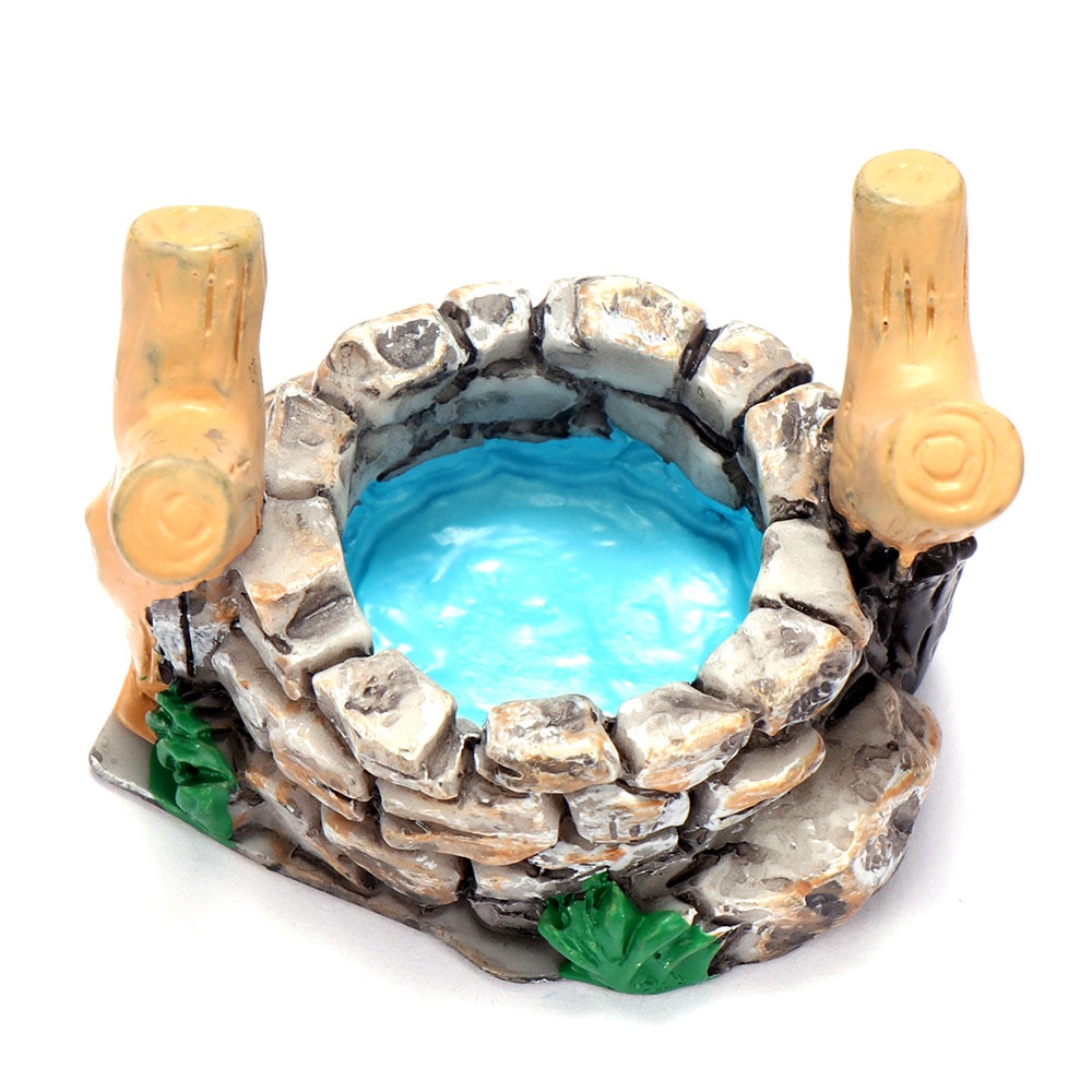 Diy miniatyr mini vattenpool fe trädgård gräsmatta prydnad för berg dockskåp heminredning hantverk