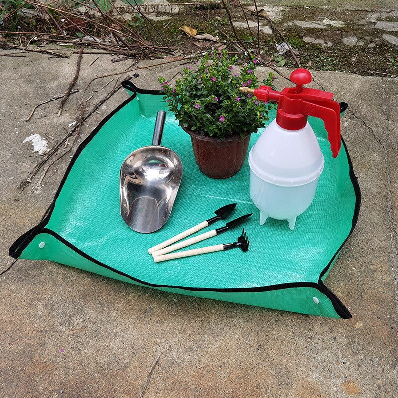 Estera de plantación de PE, estera de jardinería verde, planta, balcón, súper ligera, reutilizable, impermeable, estera de flores de jardín, 25,6 pulgadas