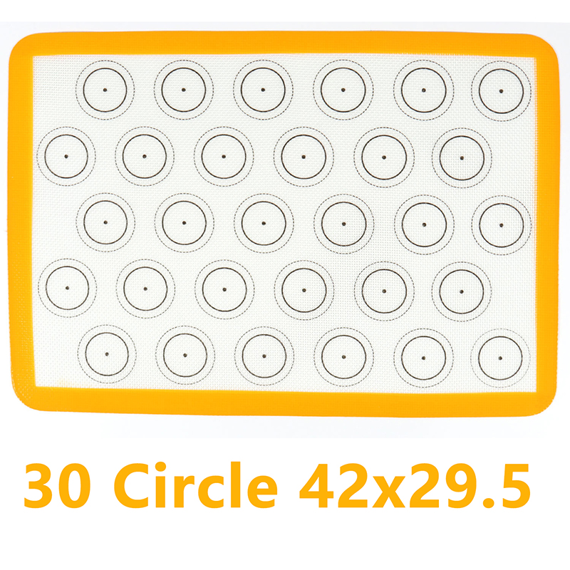 Siliconen Bakmat Non-stick Oven Vel Liner Bakkerij Keuken Bakvormen Accessoire Gereedschappen Gebak Macaron Pad Voor Koekjes: green