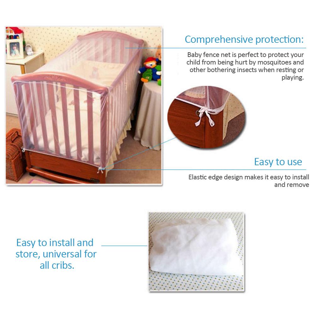 Baby Crib Cot Insect Mosquitoes Wasps Flies Net For Infant Bed Folding Crib Netting Child Baby Mosquito Nets Crib Netting