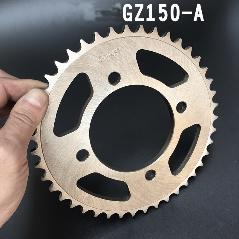 Para Suzuki GZ150-A GZ125 merodeador 98-11 piezas de la motocicleta 428 de piñones de cadena piñón trasero 41 43 dientes mejorar la velocidad