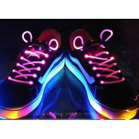 Led verlichte schoenen veters flits glow stick kleurrijk