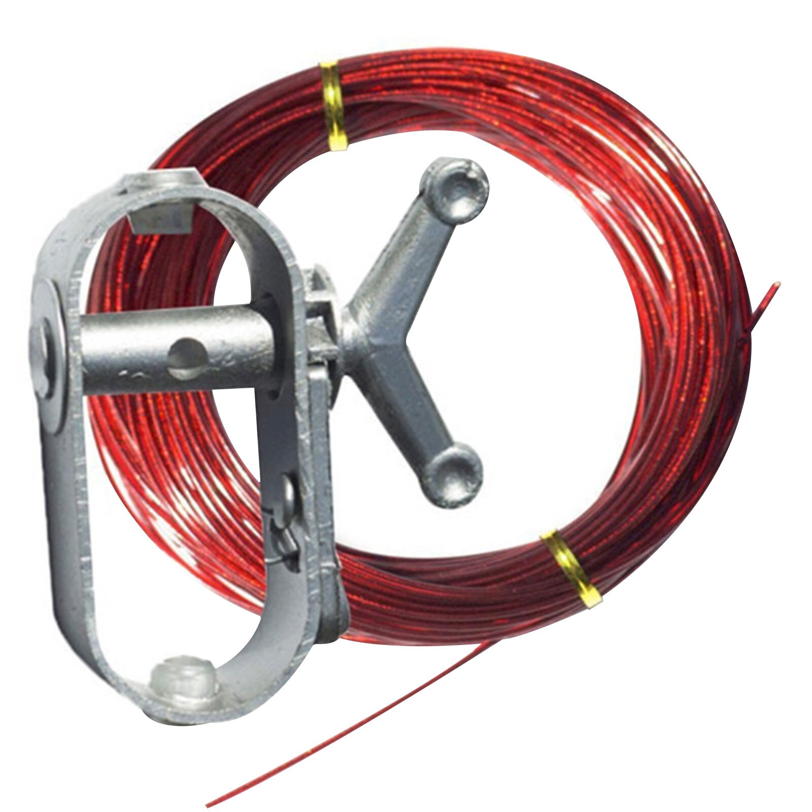 Pro Swimming Pool Cover Cable Winch Kit 100ft for Above Ground Swimming Pool Cover Plastic-coated Wire Fastener