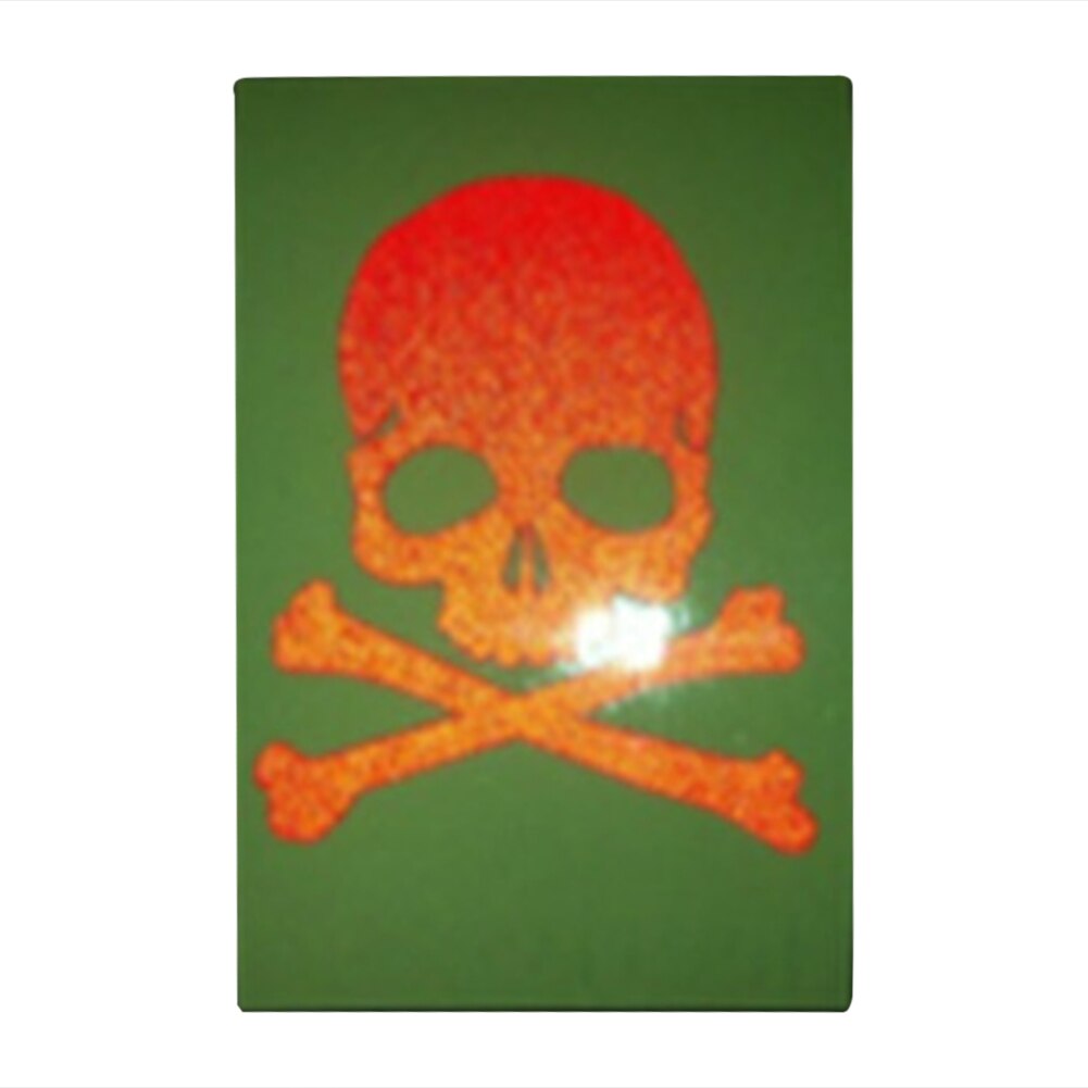Bike Reflective Sticker Skull Fluorescent Bicycle Stickers Fixed Gear Mountain Bike Skeleton Decals Helmet Bicycle Accessories: Red