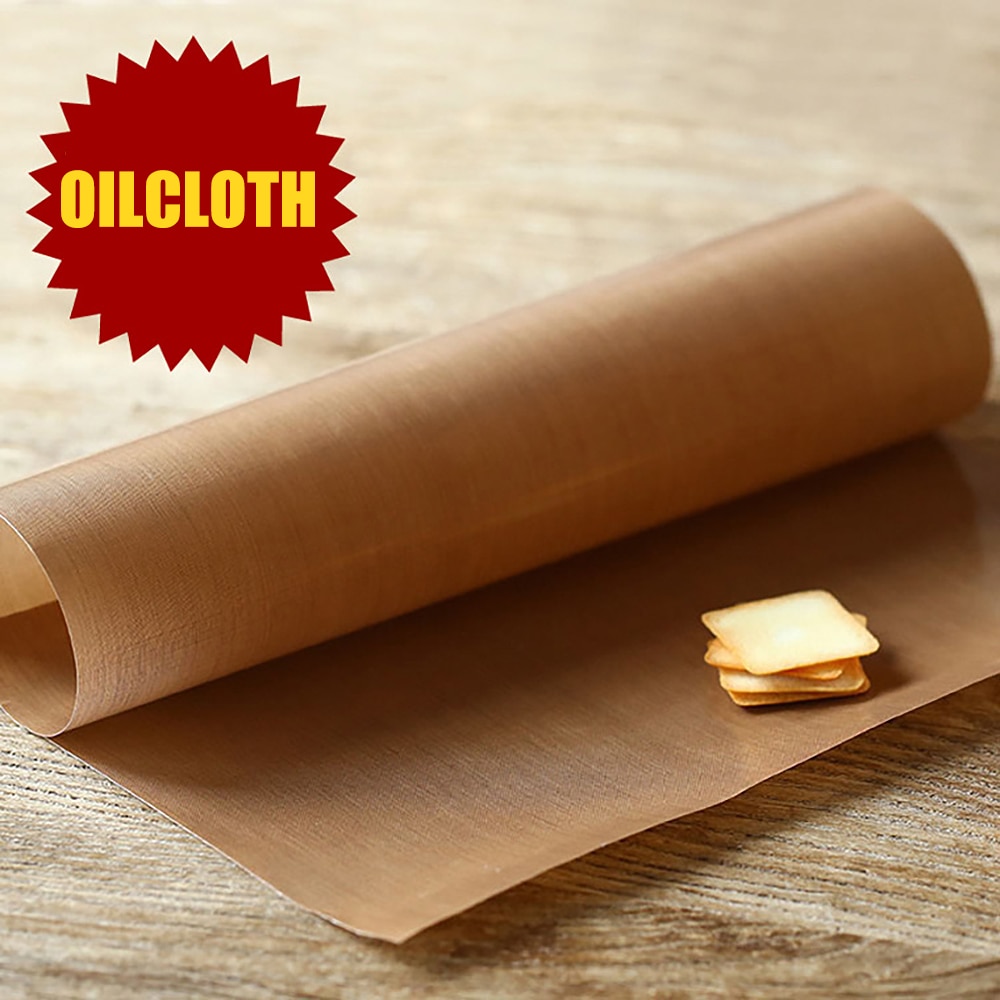 Papier de cuisson antiadhésif réutilisable résistant aux hautes températures feuille de téflon pâtisserie cuisson papier huilé gril tapis de cuisson outils de cuisson
