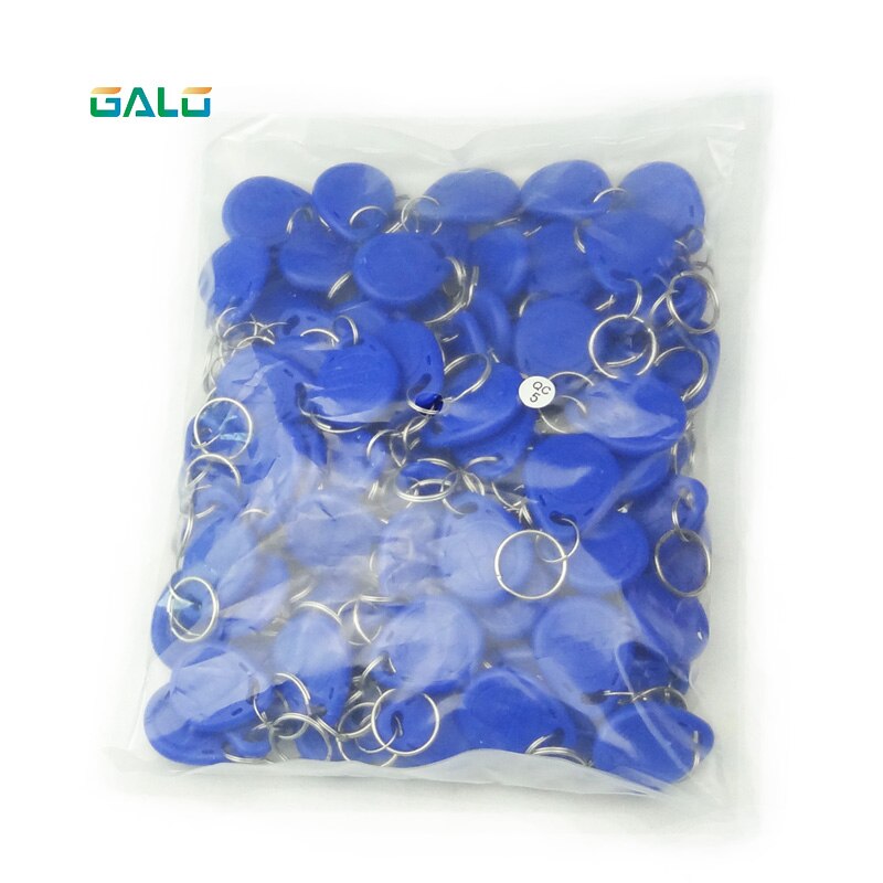 IP65 100Pcs Blue125Khz Kaart Rfid Keyfobs Voor Toegangscontrole En Andere Rfid-lezer Gebruiken