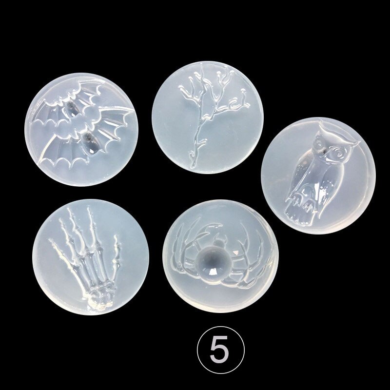 Moule en résine liquide UV pour bijoux, 1 pièce, moule en résine liquide pour la fabrication de chauve-souris, hibou, araignée, Animal, breloques à assembler soi-même: spider