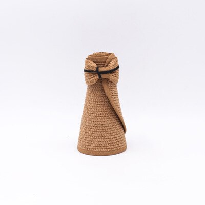OZyc-Chapeau de soleil pliable à Large bord, pour femmes, Chapeau de plage, en paille, , , printemps été: 14