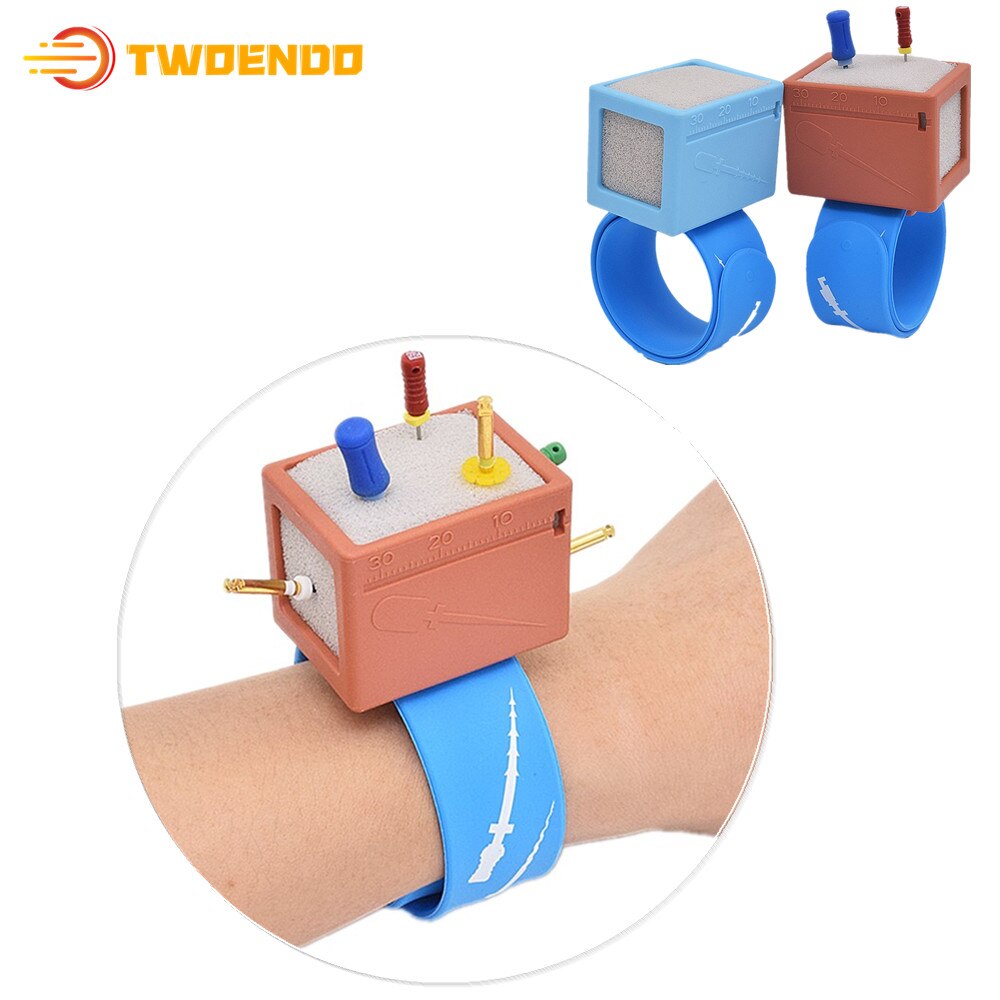 Montre-bracelet endodontique pour lime à Canal radiculaire dentaire, bloc de mesure, support de perceuse, règle Autoclavable