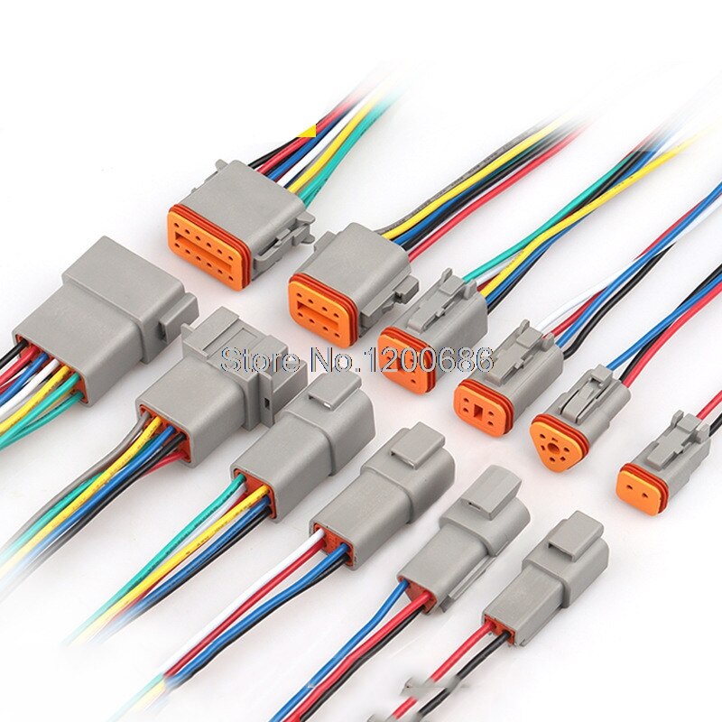 20CM Deutsch DT 2 3 4 6 8 12 broches connecteur de fil électrique étanche Kit de prise harnais de fil