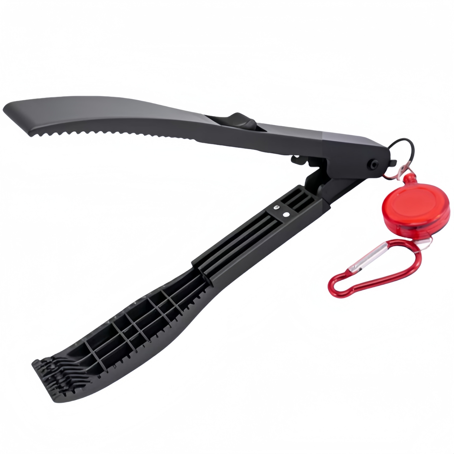 1 Set Fishing Body Tongs Gripper With Plastic Holder Switch Lock Catch Fishing Gear: black