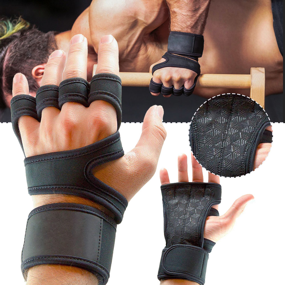 1 paire de gants d'entraînement d'haltérophilie pour hommes et femmes, Fitness, sport, musculation, gymnastique, main, poignet, protection de la paume