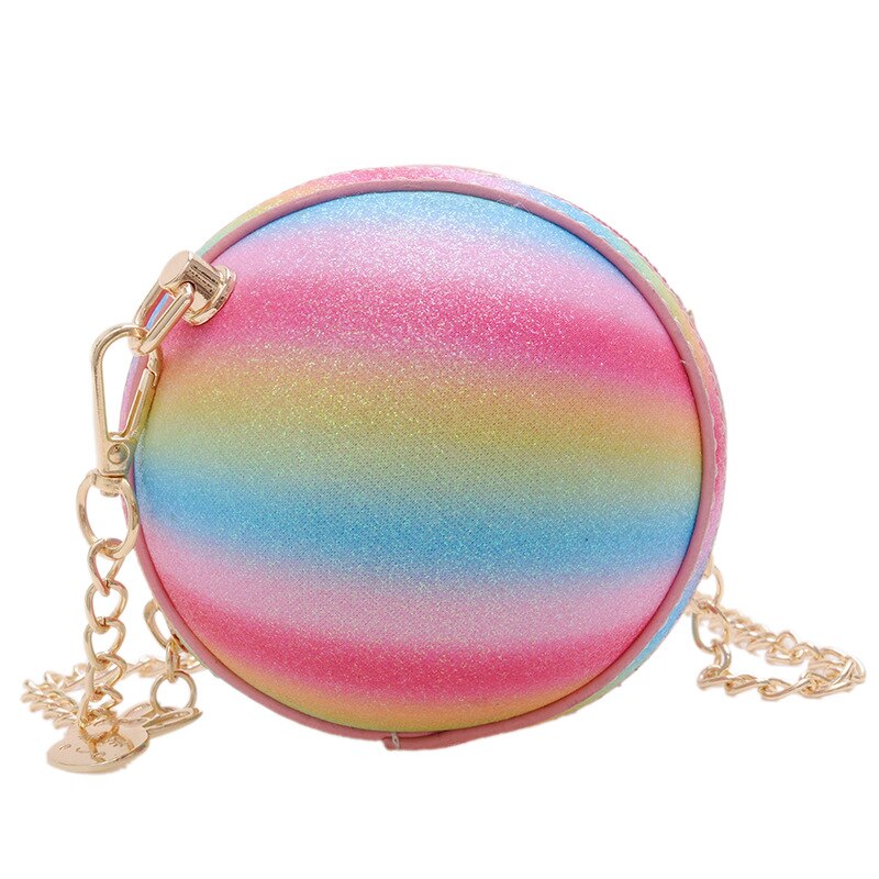 Leuke Kids Rainbow Portemonnees En Handtassen Meisje Mini Basketbal Crossbody Tas Kawaii Baby Coin Pouch Peuter Portemonnee