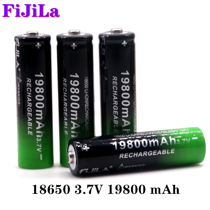 18650 Batterij 3.7V 19800 Mah Oplaadbare Lithium-Ion Batterij Voor Led Zaklamp Populaire