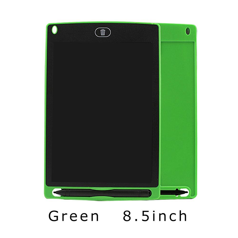 8.5 Inch Smart LCD Writing Tablet Electronic Graphics Erasable Drawing Board Doodle Pad with Stylus pen Students Smart Notebook: Green 8.5 inch