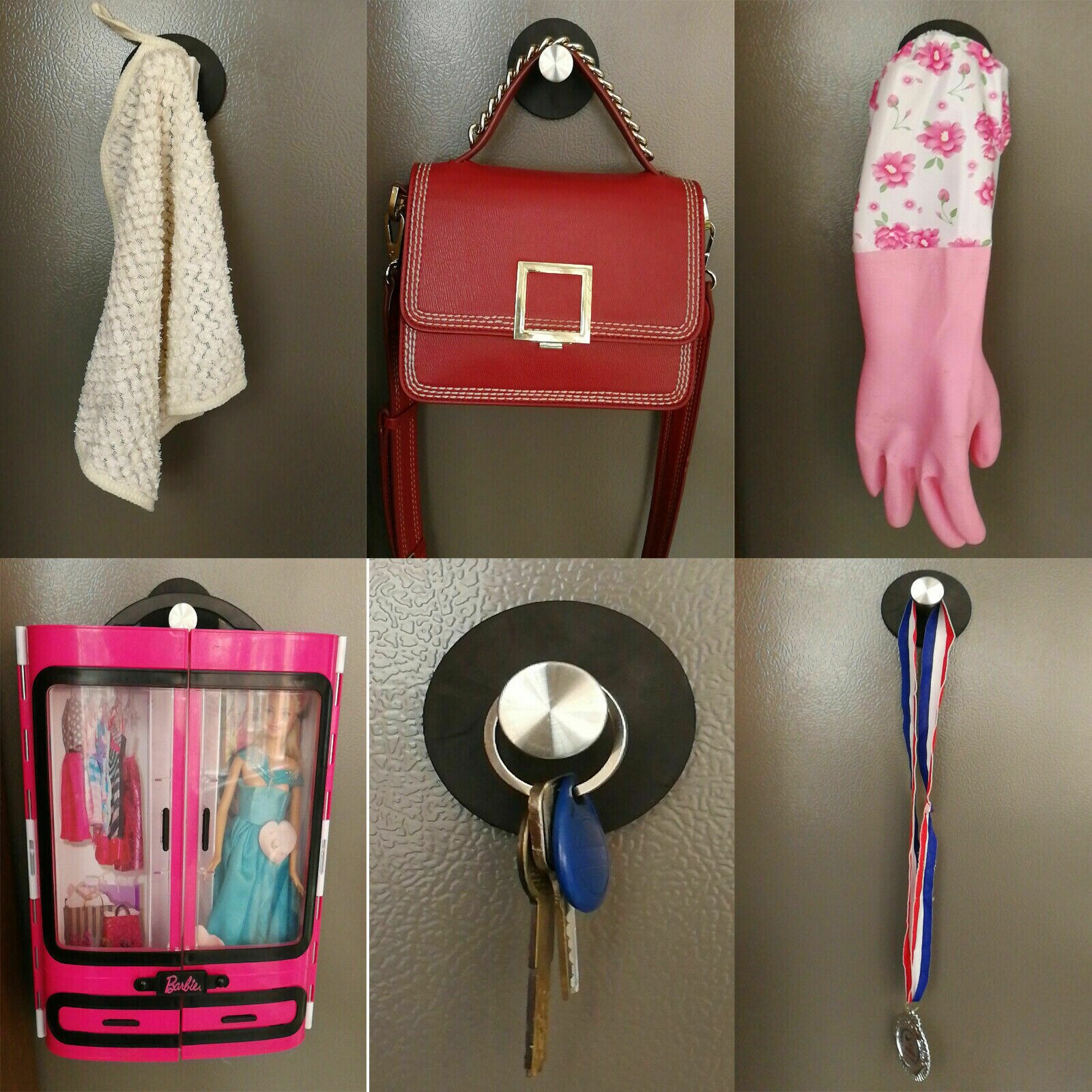 4x Large Strong Fridge Magnets Holder Hooks Magnetic Crafts Whiteboard Push Pins
