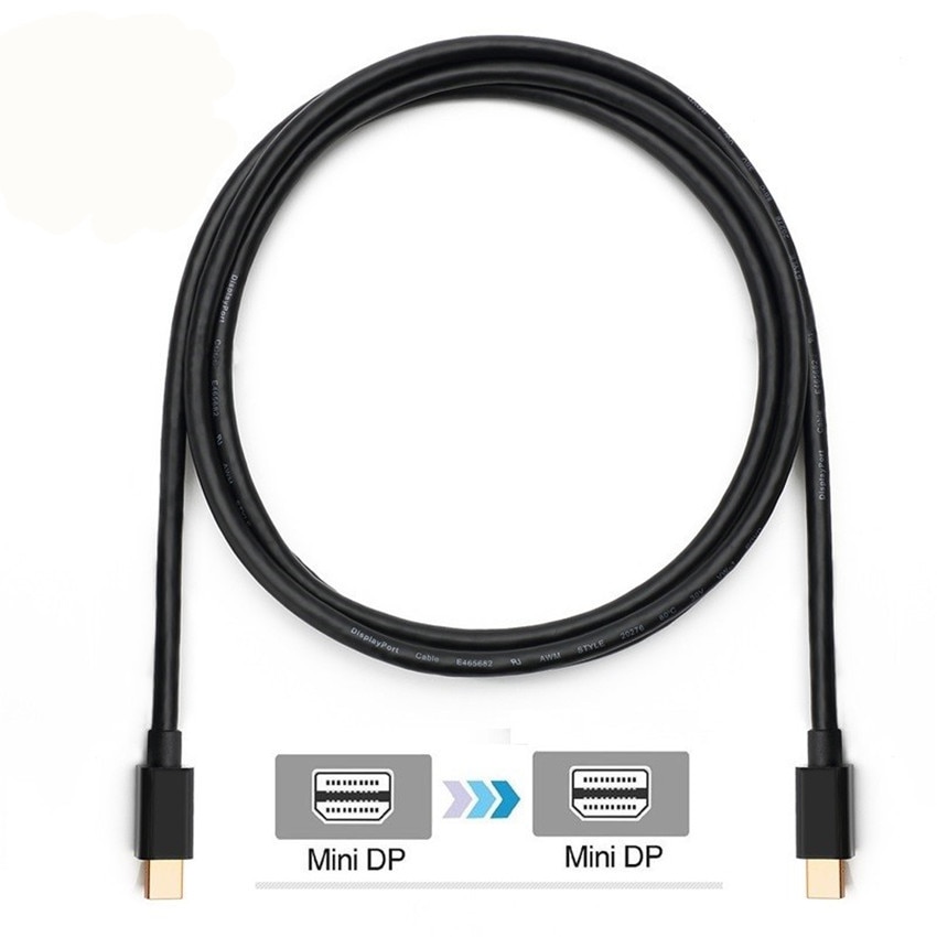 Mini Displayport (Thunderbolt 2 Compatibel) male Naar Mini Displayport Male Adapter Converter Voor Apple Imac Macbook Pro Air Hdtv