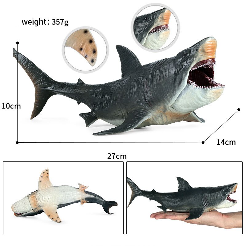 Simulation Hai Modell freundlicher Große Marine Ebene Spielzeug Realistische Biologische Megalodon Meer Quaddel freundlicher Pädagogisches Spielzeug