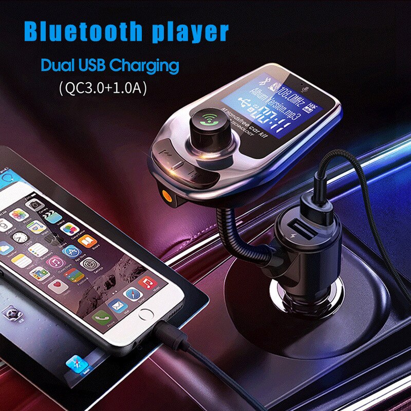 Draadloze Bluetooth Fm-zender MP3 Radio Adapter Carkit Usb Lader Suppor Tf Card VDX99