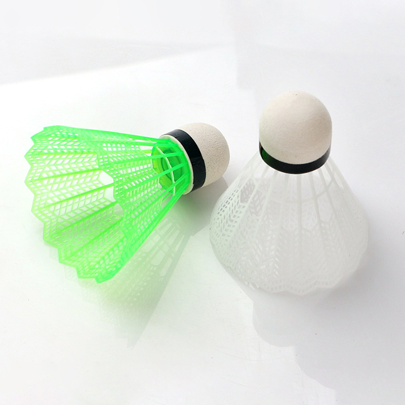 12 stk/sett badmintonball plast badmintonball gul hvit student nylon badmintonball skumballer fritid sport spill