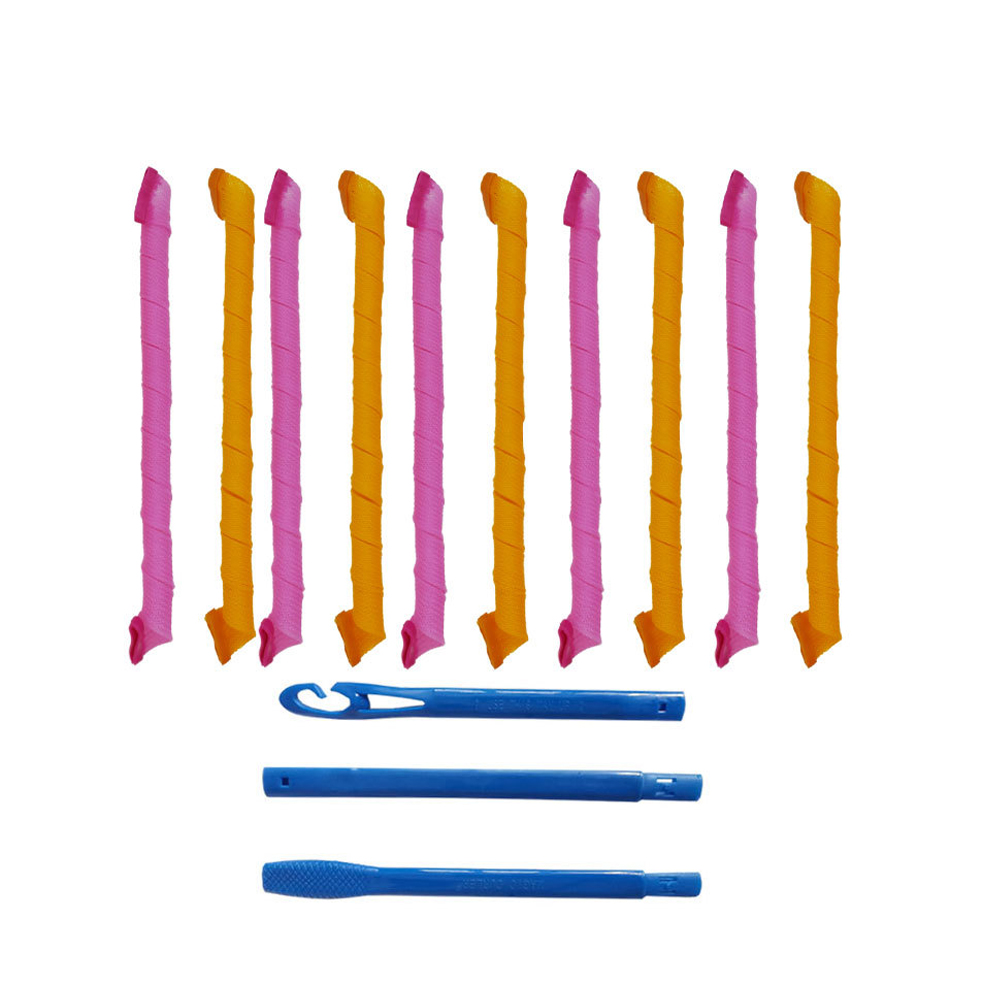 30/45/55/65cm Magic Curling Iron Hair Rollers Snail Shape Not Waveform 10PC/set Round Curls Hair Soft Bendy Hair Rollers DIY: 65cm