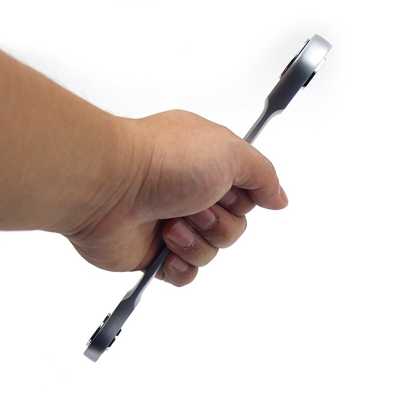 7 in 1 Double Head Reversible Ratchet Combination Spanner Set Mechanic Universal Socket Set Wrench Tool Ratchet Wrench