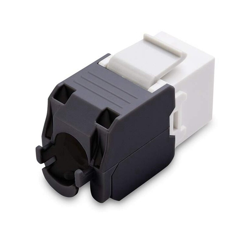10-Pack Cat6A RJ45 Keystone Jack - Cat6 Compatible -180 Degree Toolless -Ethernet Wall Jack -Cat6A Network Coupler