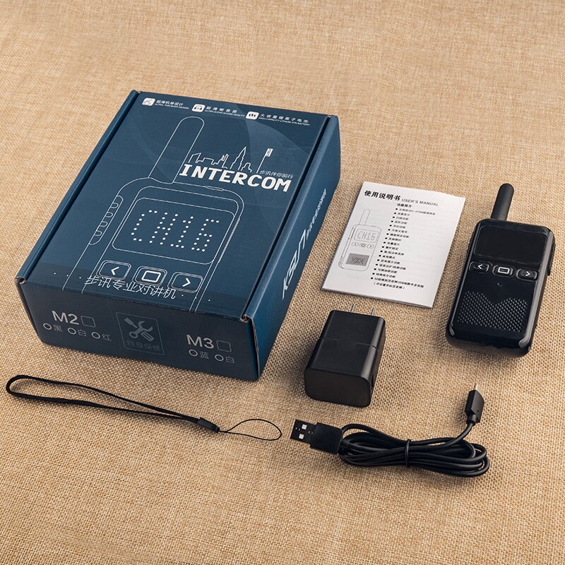 KSUN-Mini walkie-talkie M2, estación transceptor de Radio bidireccional, portátil, comunicación inalámbrica: Default Title
