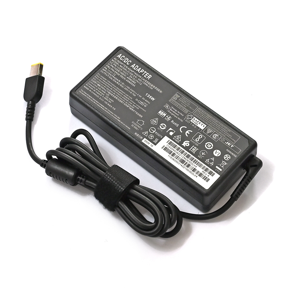 Laptop Adapter 135W 20V 6.75A USB Notebook Charger for Lenovo T440p Y50-70 R720 Y700 T540p P51 P52 S5 ADL135NLC3A Power Supply