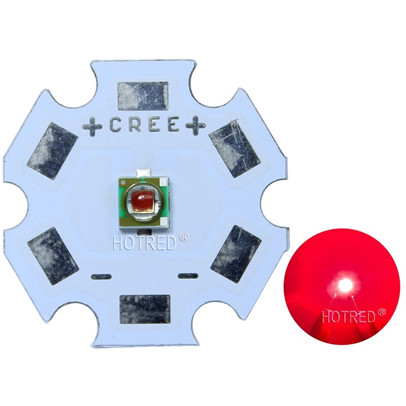 10 pcs X 1-3 W CREE XP-E XPE Foto Rood 660nm LED Deep Red LED Emitter Didoes op 20mm/16mm/14mm/12mm/8mm PCB