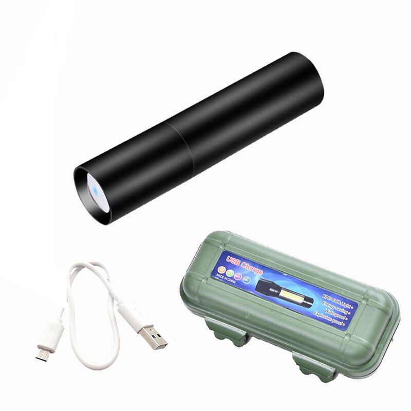 Outdoor Lighting Flashlight LED Mini Q5 Aluminum Alloy Flashlight Can Do Emergency Charger Kit Compact USB Direct Charge