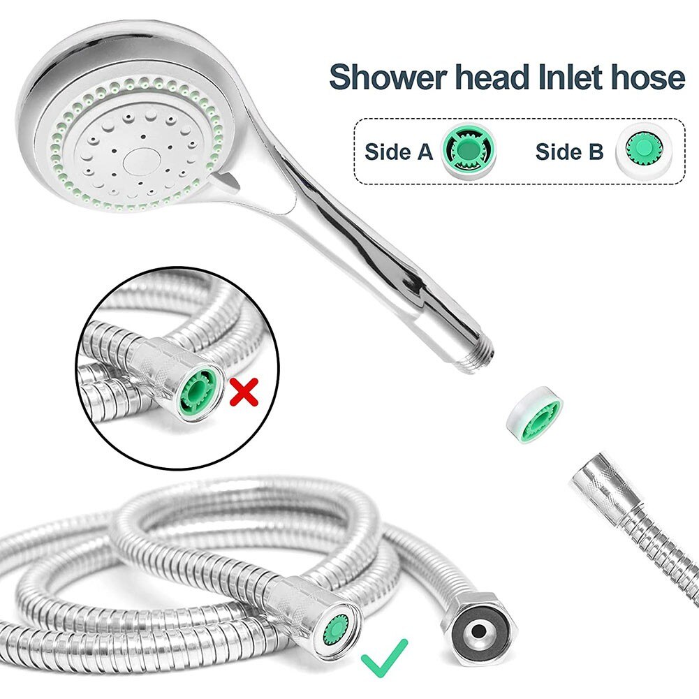 10pcs Water Flow Restrictor Shower Water Flow Reducer Shower Head Limiter Set For 0.57 Inch Fixed Shower Head / Handheld Shower