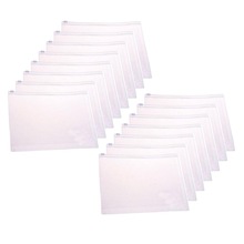 10 sztuk wyczyść kolor mgła A5 rozmiar papieru dokument plik rachunek torba na zamek błyskawiczny pióro piórnik uchwyt na torebkę 25x19 CM biuro szkoła dostawca