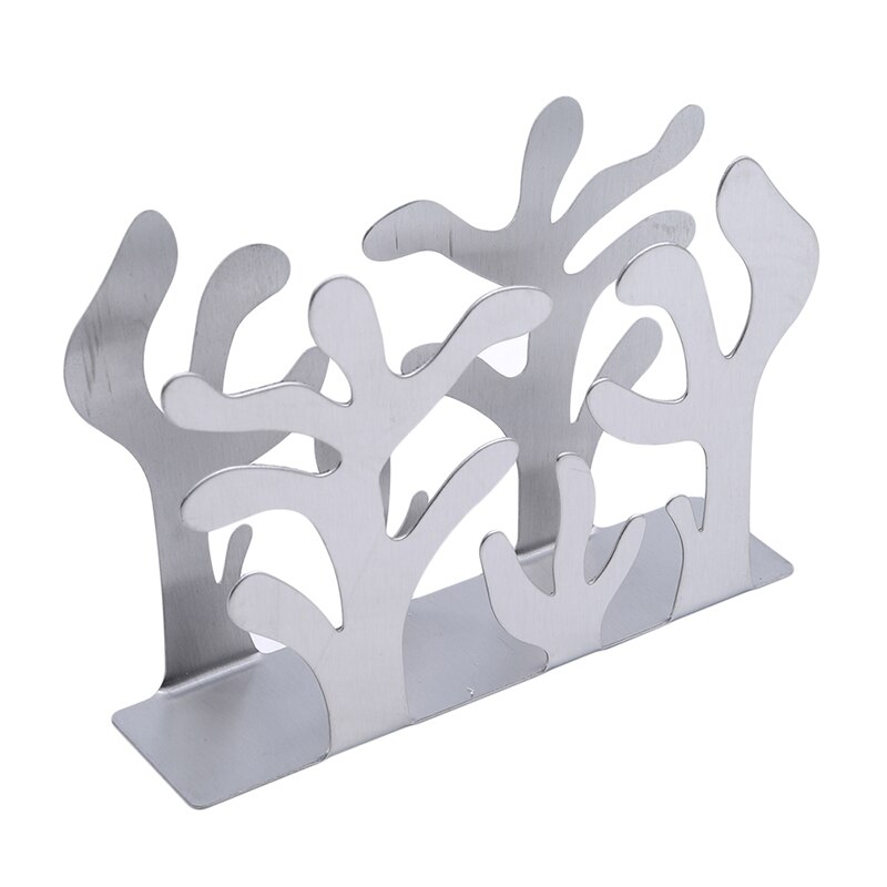 Stainless Steel Paper Towel Rack Restaurant Paper Towel Holder Simple Vertical Napkin Clip Hotel Napkin Seat