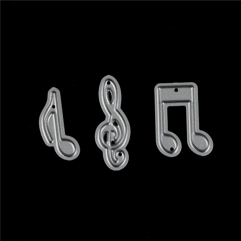 Lovely Music Note Metal Cutting Dies Stencils For DIY Scrapbooking Photo Album Decorative Embossing DIY Paper Cards 3Pcs