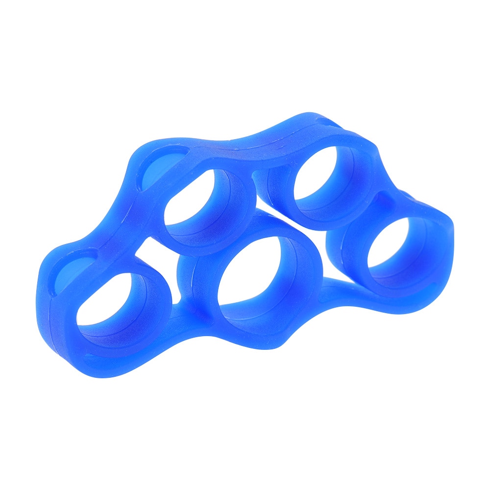 Elastische Siliconen Vinger Puller Vinger Sterkte Spanning Trainer Oefening Tool Beoefenen Gitaren Ukulele Piano Vijf Kleuren Willekeurige
