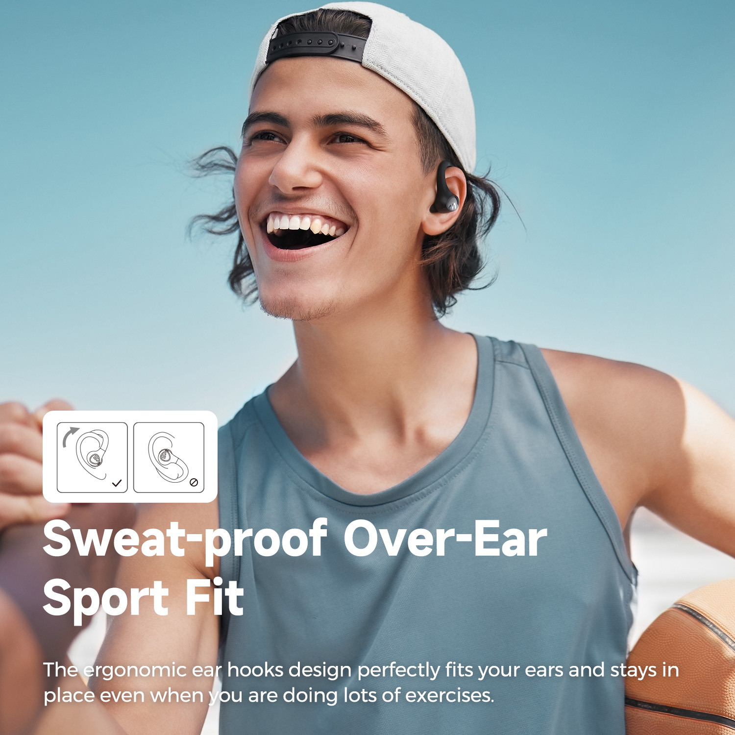 SoundPEATS Wings 2 Bluetooth 5.3 bezprzewodowe słuchawki douszne wodoodporne sportowe słuchawki douszne z dotykiem kontrola aplikacji 30 godzin