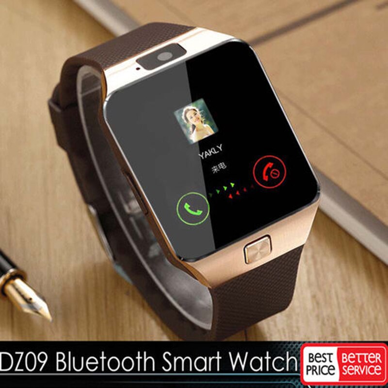 Smart Horloge Mannen Android Telefoon Bluetooth Horloge Waterdicht Camera Simkaart Smartwatch Call Armband Horloge Vrouwen DZ09