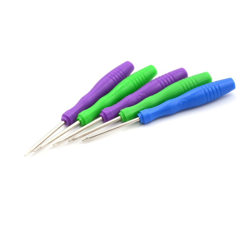 5x beveiligingsschroevendraaiers, sabotagebestendig gat reparatiegereedschap, schroevendraaier torx  t2 t3 t4 t5 t6