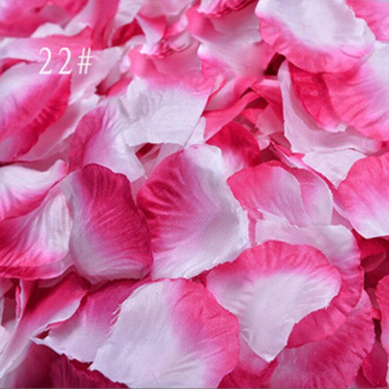 3000 stks/partij Zijden Rozenblaadjes Bladeren Kunstbloemen Bloemblaadjes voor Romantische Bruiloft Decoratie Party Decor Festival Tafel Decors