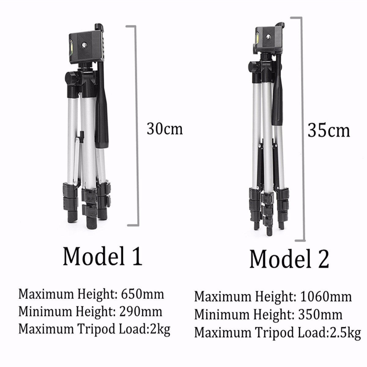 Extendable Mobile Smart Phone Digital Camera Tripod with Holder Clip Set For Nikon Canon Sony for iPhone Xiaomi Foldable Tripod