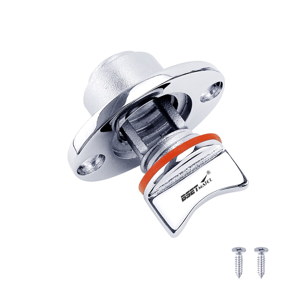 Universell 25mm 1 & #39 ;& #39 ; rustfritt stål 316 båt girbord akterspeil skrog dreneringsplugg stikkontakt propp hull drenering kajakk kano tilbehør: Oransje pakning