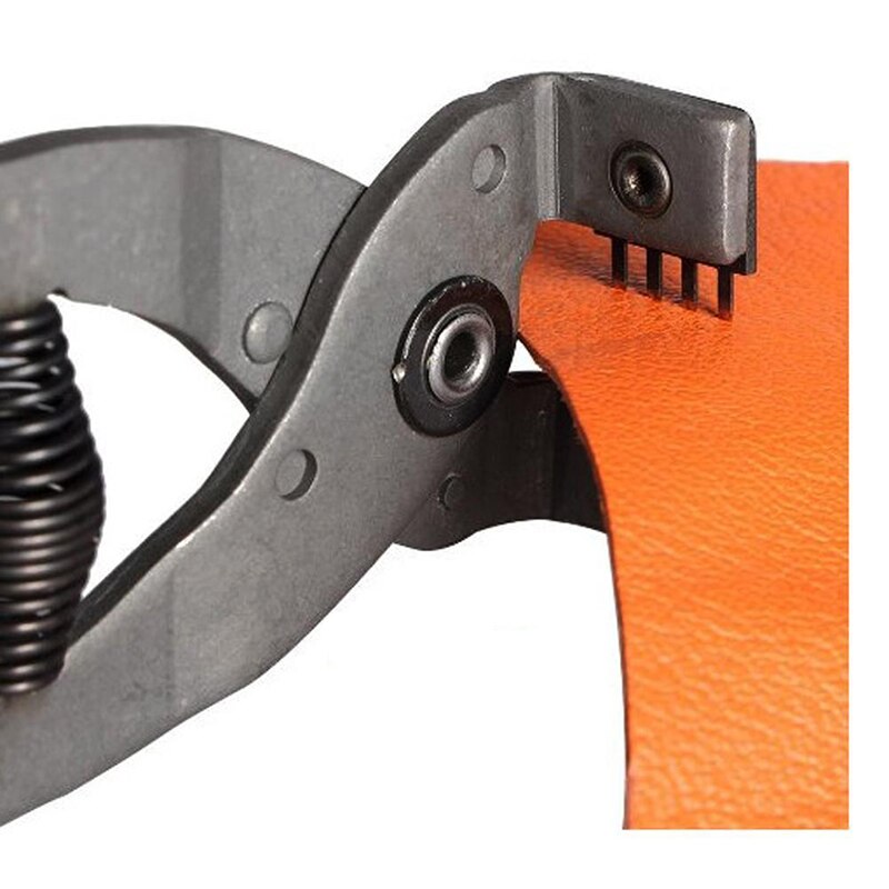 Leer Craft Perforator Tools Diamant Naaien Stiksels Beitel Prikken Iron 4mm Afstand 2/4 Tanden Hand-Held Stille tang
