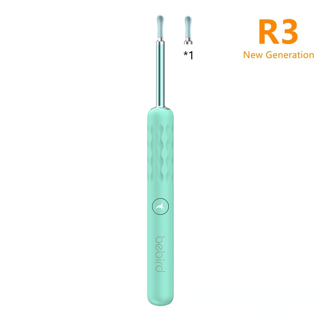 Xiaomi-endoscopio inteligente Bebird R1 R3, Mini cámara de otoscopio para el cuidado de la salud, limpiador de oídos, 300W: R3 Blue