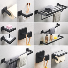 Sus 304 Stainless Steel Matte Black Bathroom acces... – Grandado