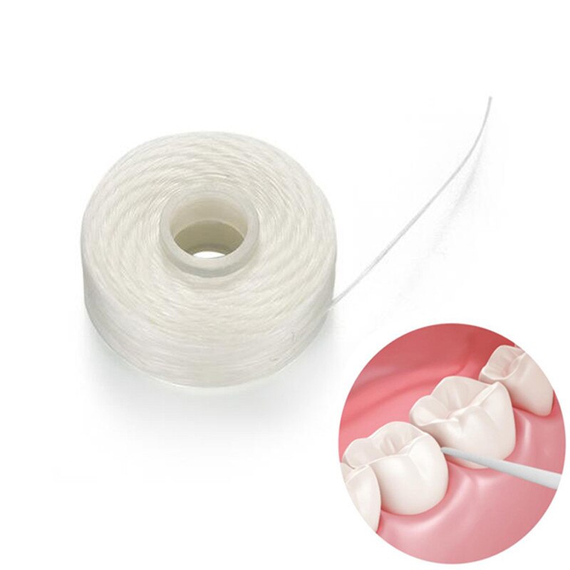 5 Rolls 50M Tanden Bleken Mondhygiëne Tanden Reinigen Dental Floss Spool Wax Mint Tandenstoker Bleken Tanden Bleken Dental zorg