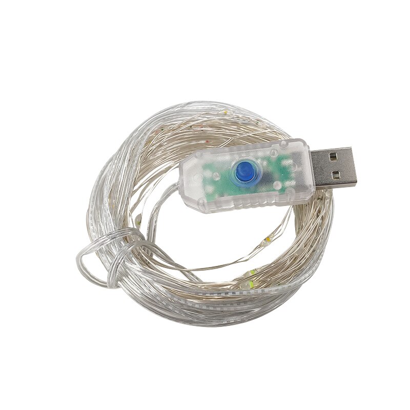 2M 5M 10M LED Fairy String Lights Remote Control USB Year Light For Home Bedroom Decoration