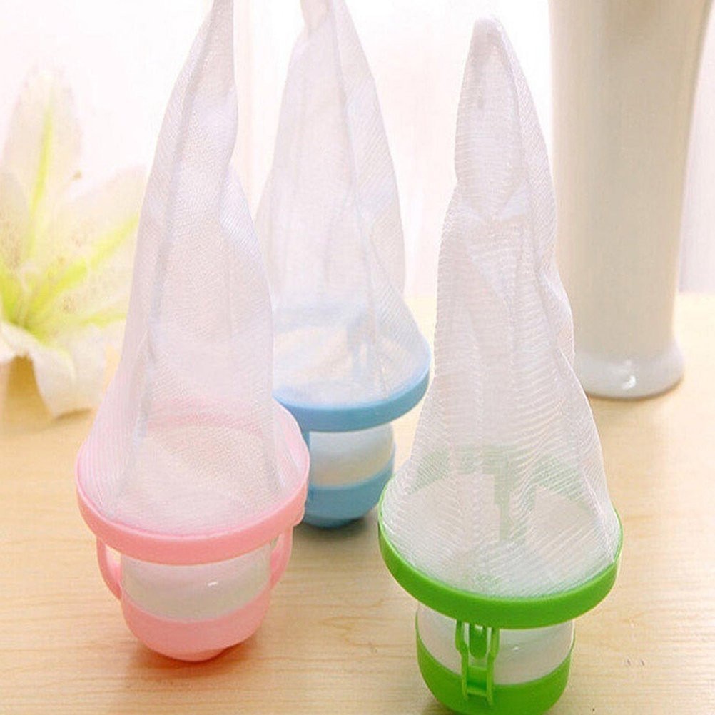 Filterposer hjem vaskemaskine fnug filterpose vaskeri mesh hårfanger flydende kuglepose