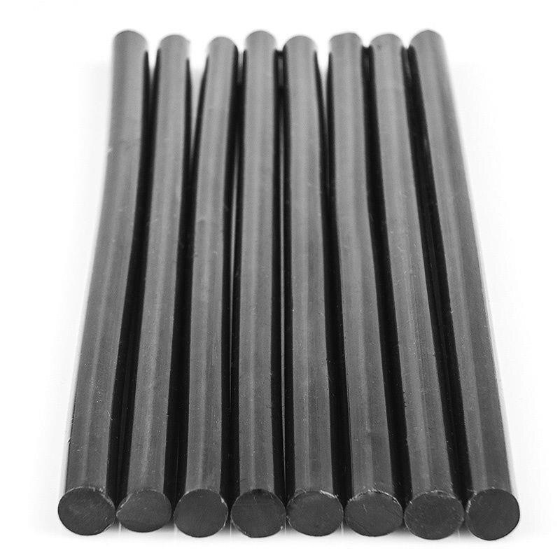 Bâton de colle noire de voiture | Outil de débosselage sans peinture, outil d'élimination de la grêle bâtons de colle thermofusible 7mm x 270mm 10 pièces/ensemble