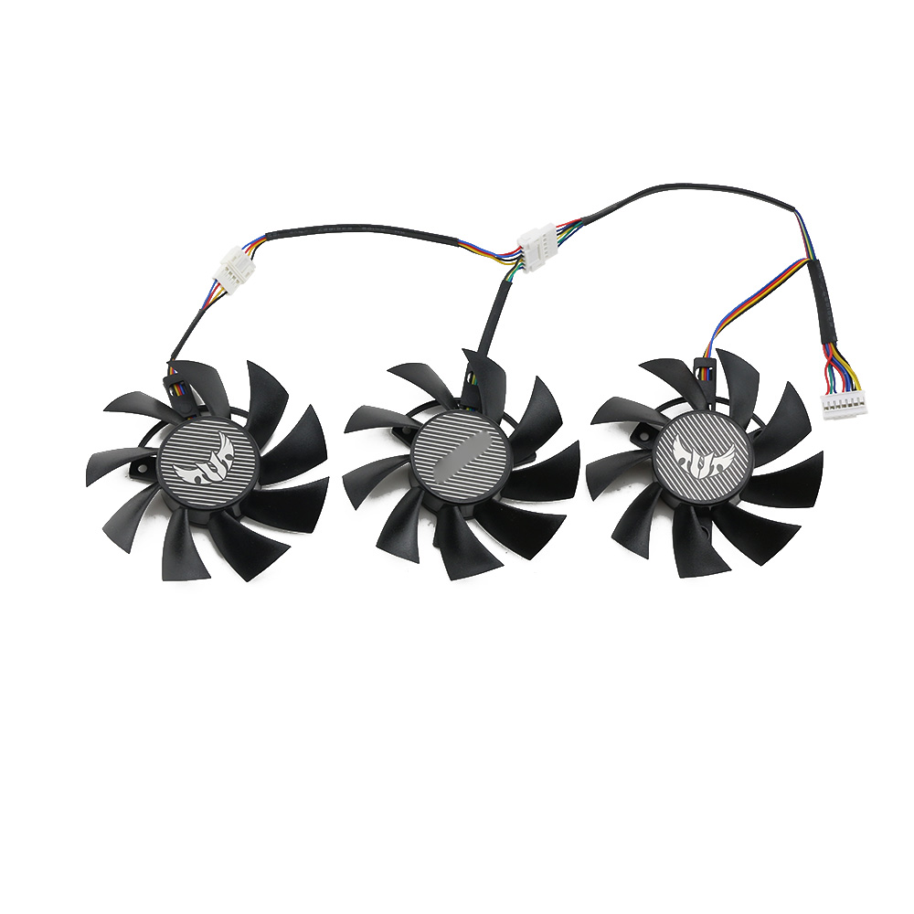 75MM 7Pin FD8015U12D GTX1660 RX5700 RX5700XT for ASUS GTX 1660Ti 1660super RX 5700 XT TUF X3 OC Graphics Cooling Fan: Red
